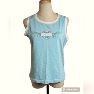 Harley Davidson Light Blue Daytona Tank Top